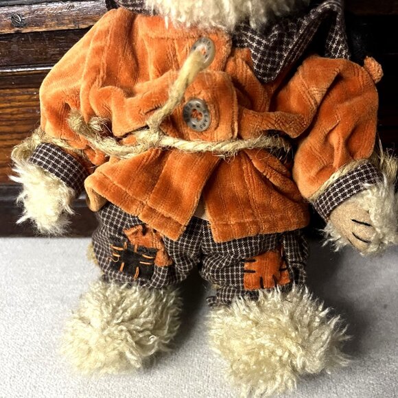 Boyds Bears Einstein Q. Scaredybear Plush Teddy Bear Orange Outfit Collectible w - Picture 4 of 7